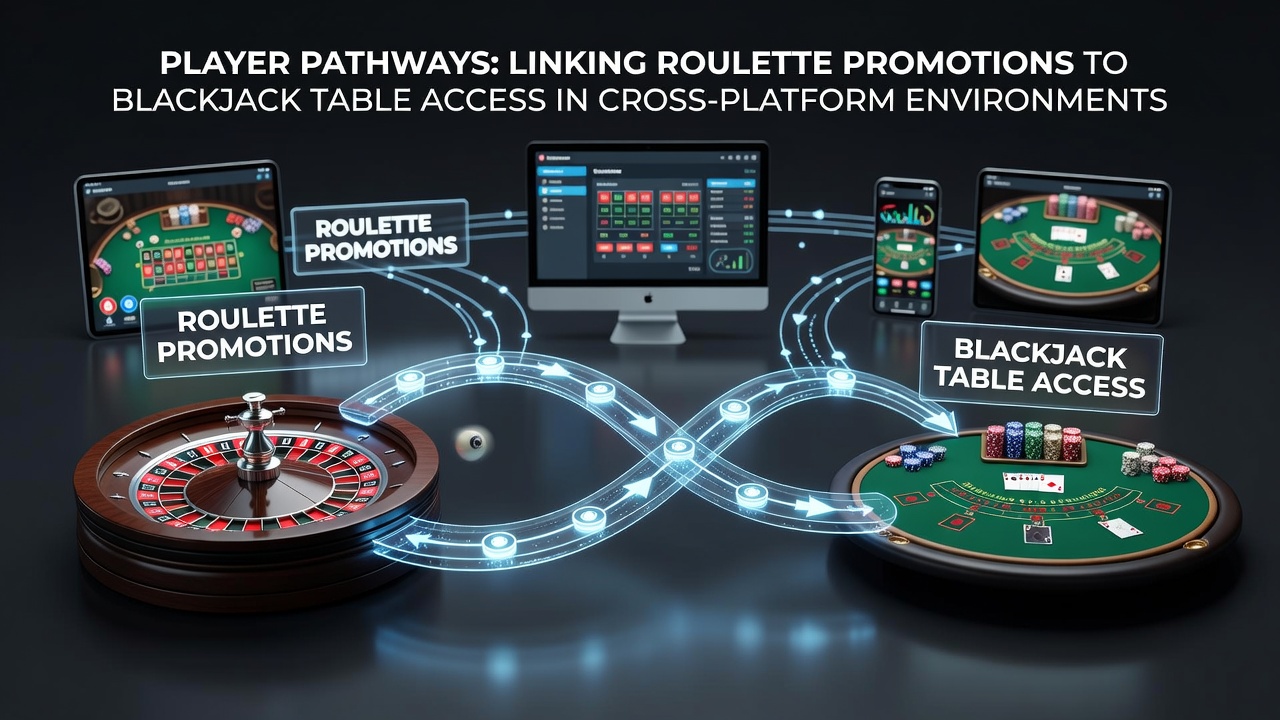 Darstellung von Cross-Platform-Verknüpfungen zwischen Roulette und Blackjack in Casino-Ökosystemen