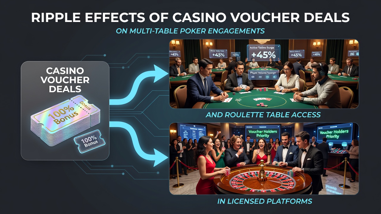 Darstellung von Casino-Gutscheinen und deren Einfluss auf Poker- und Roulette-Tische in lizenzierten Plattformen